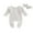 White, variant on Qtinghua Newborn Baby Girls Striped Sleeper Zipper Footie Romper Ruffle One Piece Infant Clothes Pink 0-3 Months