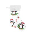 thumbnail image 5 of Christmas Penguins Leaves Large Size Christmas Stockings Xmas Stocking Holiday Party Decorations, 5 of 8
