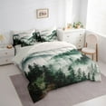 thumbnail image 3 of Homewish Rustic Plant 7-Piece Bedding Comforter Set,Country Farmhouse Lodge King Bedding Sets,Green White Bed Sheets For Men Women,Luxury Bedroom Decor Reversible, 3 of 8