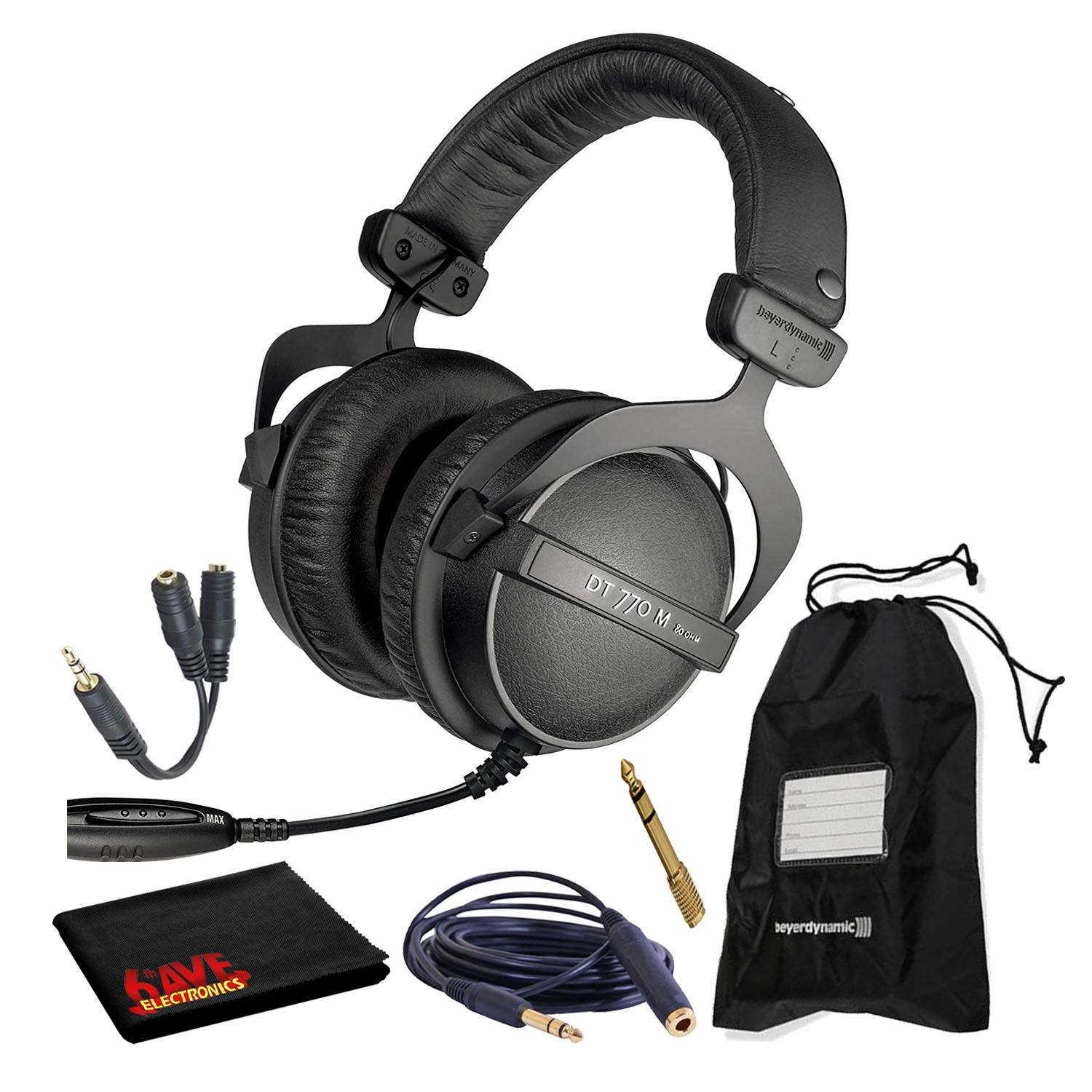 Beyerdynamic DT 770 M 80 Ohm Headphones with Splitter and Extension Cable -  Walmart.com