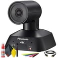 thumbnail image 1 of Panasonic Compact 4K PTZ, HDMI, USB, Streaming PTZ Camera (Black) (AW-UE4KG) + Deluxe Cleaning Set + HDMI Cable + Velcro Straps -Base Bundle, 1 of 6
