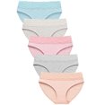 thumbnail image 1 of Bragas de algodón Wealurre, ropa interior de bikini, calzoncillos de encaje, paquete de 5, 1 of 8