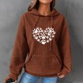 thumbnail image 1 of DPTALR Women Print Round-Neck Long Sleeve Loosen Single Sweatshirt Tops Pullover Blouse, 1 of 4