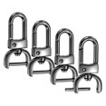 thumbnail image 1 of Ganchos de Clasp Giratorio Uxcell [4pcs] - Ganchos de Clip para Llaveros para Fabricación de Llaveros - [Negro - 1.9 IN] Clip de Anillo de Aleación de Zinc Hardware, 1 of 6