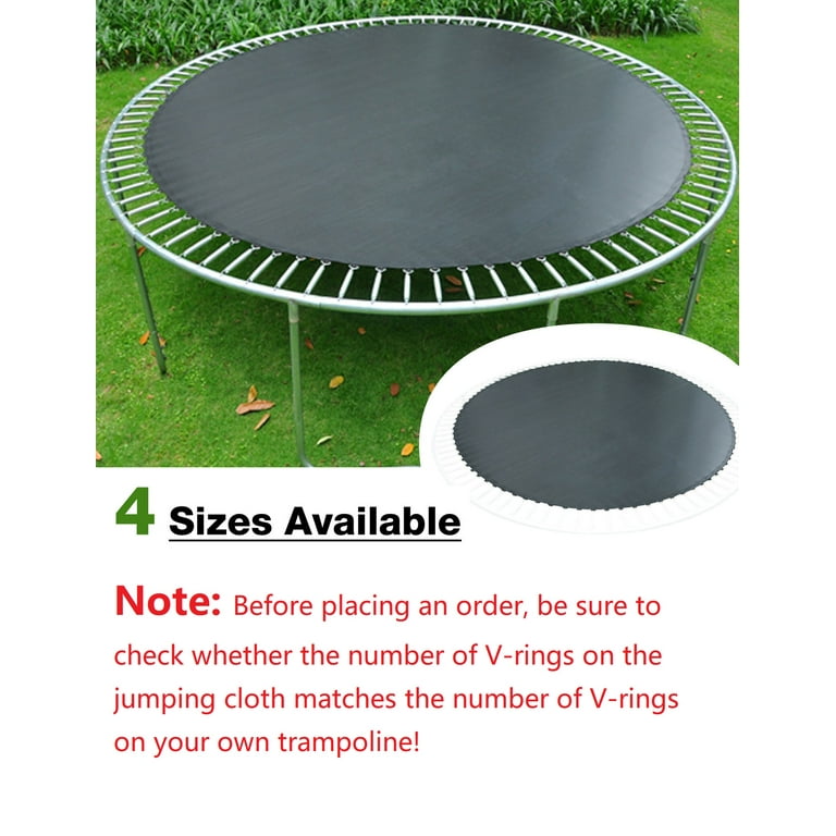 FUNAP Trampoline Mat, Replacement Trampoline Mat with V-Ring, Compatible  for 12ft /14ft /15ft/16ft Round Trampoline Frame, Water-Resistant, UV