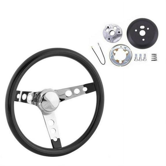 Grant Classic Cruisin 3-Spoke Steering Wheel and GM Adapter