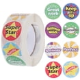 thumbnail image 2 of MasteelfCA 1 Roll Cartoon Reward Stickers Children School Reward Stickers Teacher Encouraging Sticker, 2 of 7