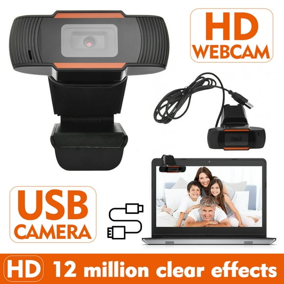 Webcam Conference Cam HD Video Webcam Clip-on Camera With Mic for Laptop Notebook Monitor