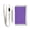 Purple, variant on JIALIOU Nylon Trifold Card Wallet with ID Window Zipper Pocket for Men Women Teen Plain Red