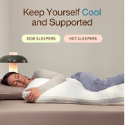Coop Home Goods Cool+ Adjustable Cooling Body Pillow, 18x52, Cooling Gel Memory Foam & Microfiber, Side Sleeper & Pregnancy Pillow with Cool-to-The-Touch Washable Cover, Breathable Full Body Support
