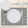 thumbnail image 3 of Ambesonne Antique Place Mats Set of 4, Lace Gothic Pattern, Standard Size, Grey Black, 3 of 6