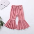 thumbnail image 2 of TAIAOJING Toddler Baby Kids Girls Solid Flare Trousers Pants Clothes Casual Joggers, 1-2 Years, 2 of 7