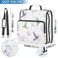 thumbnail image 2 of FORMRS Zipper Binder with Shoulder Strap 2-inch Ring 500 Sheet Capacity File Bag, Purple Birds, 2 of 5