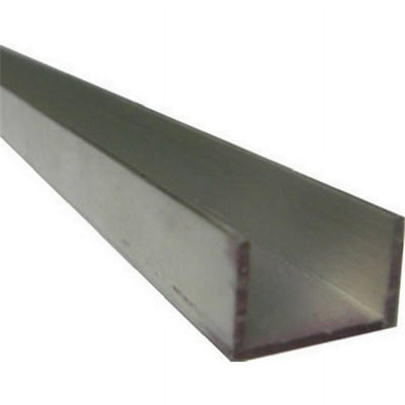 Steelworks Boltmaster 11378 Aluminum Trim Channel, 3/8 x 48 In. - Quantity 1