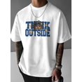 thumbnail image 1 of Men's Casual Anime Print T-Shirt - Soft Polyester, Crew Neck, Short Sleeve, Versatile & Machine Washable Tee For Adult, Men, Women, Teen, Teenager, Adolescent,Youth, 1 of 5