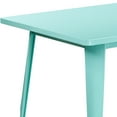 thumbnail image 6 of Flash Furniture Charis Commercial Grade 31.5" x 63" Rectangular Mint Green Metal Indoor-Outdoor Table, 6 of 8