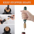 thumbnail image 5 of Corkscrew, Air Pressure Corkscrew, Compressed Air Corkscrew with Foil Cutter, Stainless Steel Bottle Opener, Perfect Gift Idea for Men and Women (Gree, 5 of 5