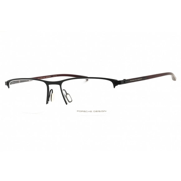 Porsche P8371 54A Men's Black Metal Half Rim Frame Eyeglasses