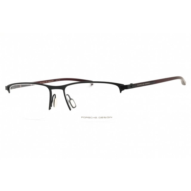 Porsche P8371 54A Men's Black Metal Half Rim Frame Eyeglasses