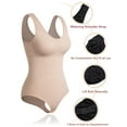 thumbnail image 5 of Women Shapewear Bodysuit Slim Body Shaper Sexy Scoop Neck Thong Bodysuit Tummy Control Jumpsuit Tops, 5 of 6