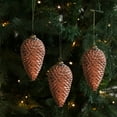 thumbnail image 5 of Gumesh Textured Pinecone Ornament Set - Realistic Shatterproof Plastic Christmas Tree Decor, Nature-Inspired Hanging Pendants, 5 of 6