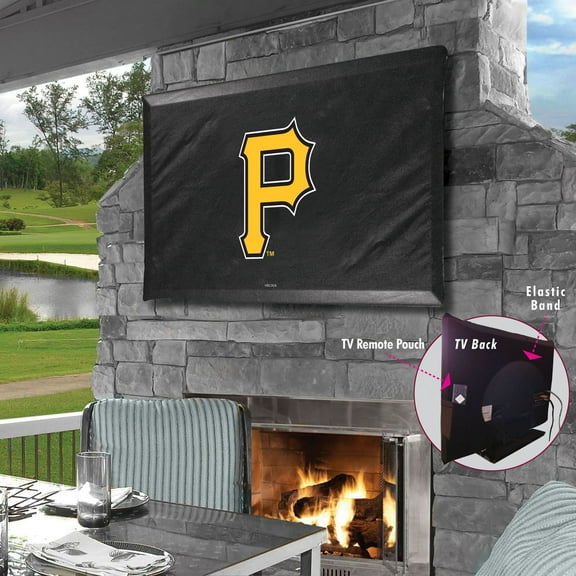 Black Pittsburgh Pirates 60" x 37" TV Cover