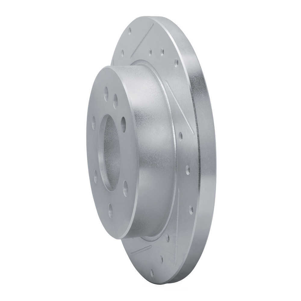 Dynamic Friction Company 631-63175L DFC Brake Rotor - Drilled And Slotted - Silver