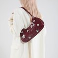 thumbnail image 4 of Bolsos con tachuelas Bolso de hombro PU Cuero Y2K Bolsa de axilas para mujeres (rojo), 4 of 9