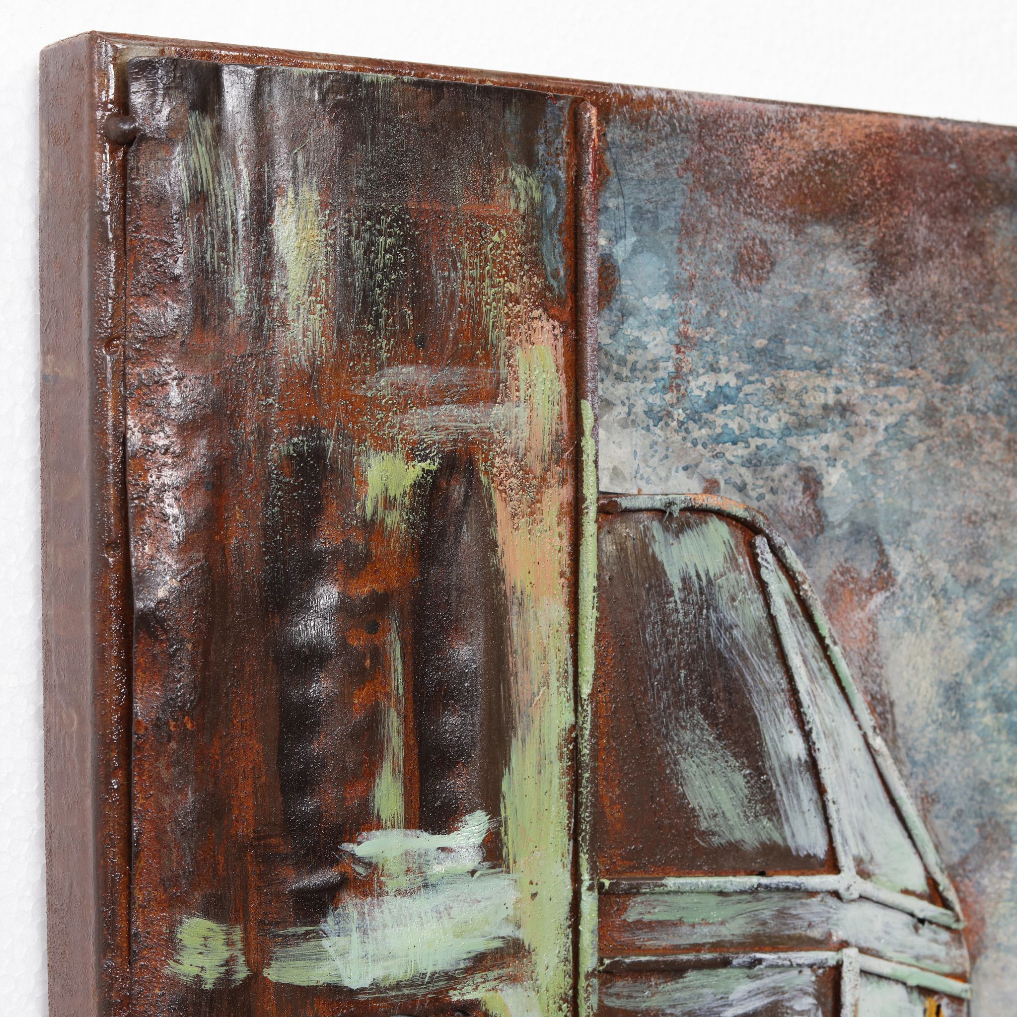 Empire Art Direct PMO-19020-3248 City Street Mixed Media Iron Hand Painted Dimensional Wall Art
