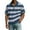 Blue, variant on Mens Polo Shirts Casual Quarter-Zip Striped Henley Shirts Regular Fit Short Sleeve T Shirt Stylish Work Collared Pullover Tops OIOLOYJM Light Brown L