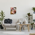 thumbnail image 2 of Stupell Industries Contemporary Abstract Face Abstract Painting Gallery Wrapped Canvas Print Wall Art, 2 of 5