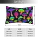 thumbnail image 2 of Fotbe Bright Mushrooms Funda de Almohada Decorativa Estilo Occidental, Lujo en Algodón, Fundas para Almohadas King, Cojín Estampado para Decoración del Hogar-14"x20", 2 of 6