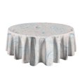 thumbnail image 5 of Floral Round Tablecloth 60x60in(153x153cm) – Waterproof Polyester Table Cover with Full Print Design, Wrinkle Resistant & Washable for Kitchen Dining Party Decor,Thanksgiving,Christmas, Spring,Flower, 5 of 6