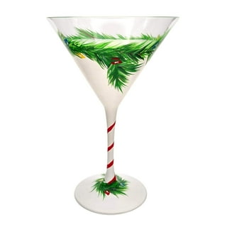 The Holiday Aisle® Crandale 4 - Piece 10oz. Glass Martini Glass Glassware  Set