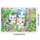 thumbnail image 4 of Mantel Individual Con Pintura Diamantes Al Calor Artístico (gato), 4 of 6