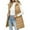 Khaki, variant on Women's Long Vest Plain Sleeveless Hood Winter Vest Outwear Jacket Lightweight Warm Coat Outerwear with Zip-Up and Cotton Material for Women's Casual Fashion and Apparel,Army Green,L