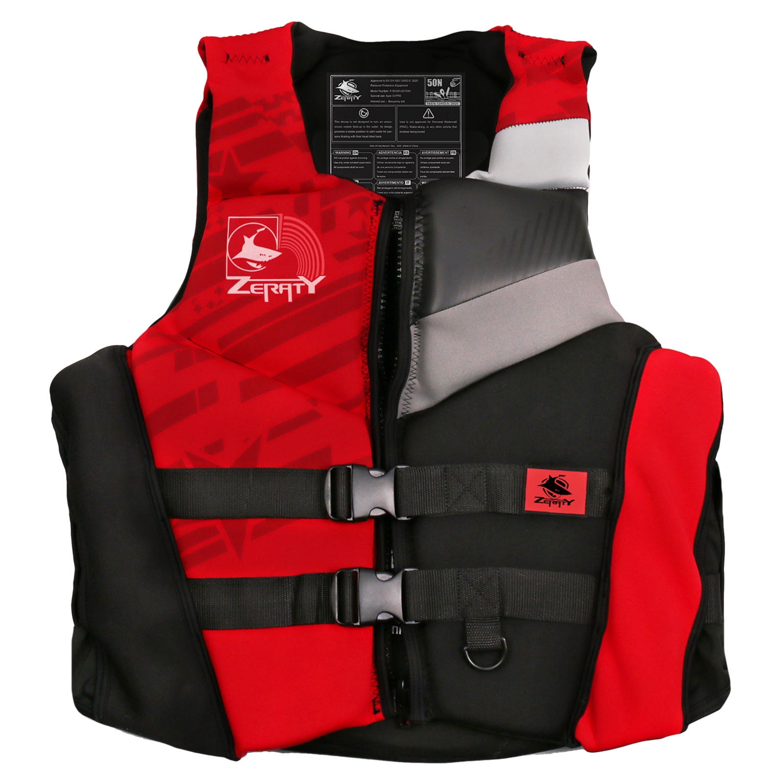 Zeraty Adults Life Jacket Floating Swim Vest Buoyancy Aid Swimwear with