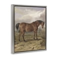 thumbnail image 3 of Stupell Industries Horse & Hare in Nature Gray Framed Floater Canvas Wall Art, design by Corinne Haig, 31 x 25, 3 of 9