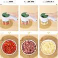 thumbnail image 2 of Procesador de alimentos 2 en 1, cortador de verduras eléctrico, cortador de ajo multifuncional para cocina doméstica, 2 of 8