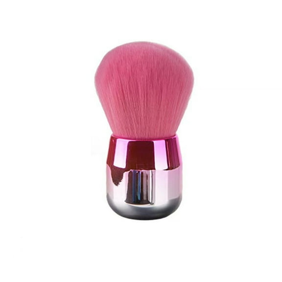 Luxurious and Large Xtra Soft Fluffy Powder Brush, Multipurpose Face, Body, Barber and Beauty Tool, with wooden base Large Kabuki Brush by Ruroz (Red)
