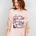 thumbnail image 5 of Land of the Free Because of the Brave T-Shirt – Patriotic USA Graphic Tee with Statue of Liberty and American Flag, 4th of July Shirt for Men and Women, 5 of 7