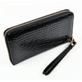 thumbnail image 5 of Adrienne Vittadini RFID Patent Croc Textured Wristlet Wallet Phone Case, 5 of 5