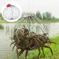thumbnail image 3 of 1 Pce Piège à Crabe Filet de Pêche Fermeture Automatique Piège à Crabe Cage de Capture Outils de Pêche Extérieur Piège en Acier Inoxydable Fil de 16 Filets à Crabe, 3 of 6