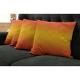 thumbnail image 2 of Ambesonne Ombre Throw Pillow Cover 4 Pack, Tropical Summer Themed, 24", Orange Yellow, 2 of 6