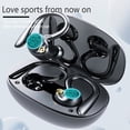 thumbnail image 4 of Cateissary Auriculares deportivos compatibles con Bluetooth para viajar, trabajar, correr, hacer ejercicio, auriculares inalámbricos portátiles, Cables de audio/vídeo, 4 of 6