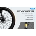 thumbnail image 6 of 24" Electric Bike for Female, 748W Peak Motor, 25MPH EBike, 36V 13Ah Removable Battery, 45-Mile Range, 24"x2" Anti-Puncture Tires, UL2849, Blue, 6 of 9