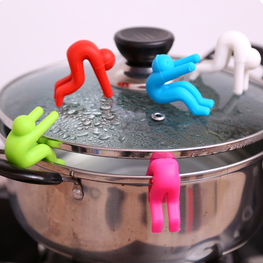 Useful Kitchen Silicone Gadgets Raise The Lid Overflow Device Stent Kitchen Tool 