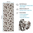 thumbnail image 2 of White Brown Sunflower Pattern Hot Yoga Mat Towel Non Slip for Hot Yoga - Quick-Drying Yoga Mat Cover with 4 Corner Pockets with Travel Bag - Hot Yoga Towel Non Slip 74"x26", 2 of 6