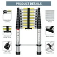thumbnail image 6 of Folding Ladder Slow Down Design 16.5FT Extendable Ladders Portable for Household /Building Maintenance 330 Pound Capacity, 6 of 7