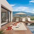 thumbnail image 3 of Farmhouse Flowers Outdoor Rug for Patio/Deck/Porch, Non-Slip Large Area Rug 3 x 5 Ft, Japanese Style Peony Floral White Bird Indoor Outdoor Rugs Washable Area Rugs, Camping Rug Carpet Runner, 3 of 8